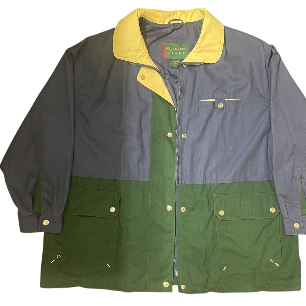 Preston & York Sport Colorblock Jacket | Vintage Outdoor Windbreaker